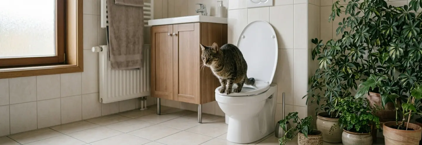 Gatos usando vaso sanitário: o que está por trás dessa ideia
